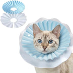 McGill's Tail Cat Cone Collar Soft, Comfortable Cat Recovery Collar with Royal Ruffled Design, Adjustable Elizabethan Collar for Cats, Water-Resistant EVA Cat Cones After Surgery (Mint Green, M) - Image 12