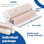 6 inch latex free elastic bandage for leg and tummy compression