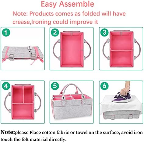 Xuanguo felt storage basket in use inside a car for travel