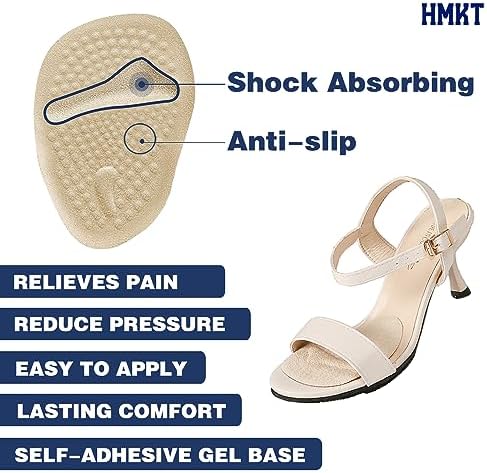 HMKT 6 pair shoe insert set showing beige and black variants.