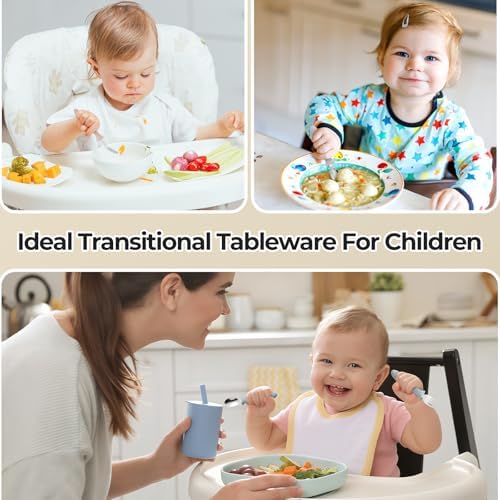 Vitever food grade stainless steel toddler utensils