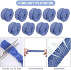 LAOJU elastic thumb bandages being unrolled onto a finger for first aid sprain support