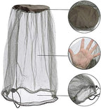 ACKEIVTO mosquito head net showing drawstring closure mechanism