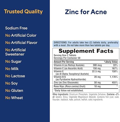 Puritans Pride Zinc For Acne lifestyle wellness display