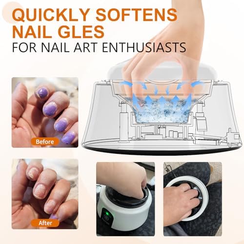 Electric nail steamer machine for acrylic nail removal