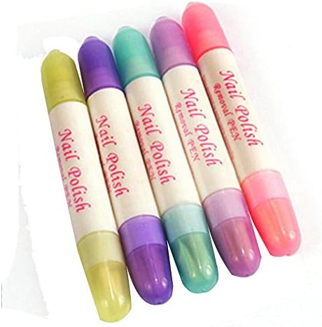Usage demonstration of nail corrector pen on cuticle area
