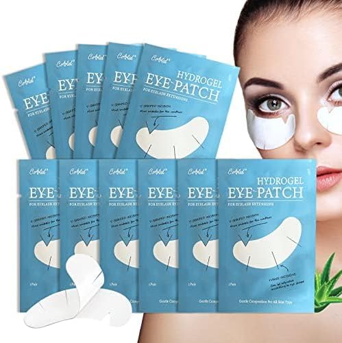 C. ARTIST V-Shaped Eyelash Extension Under Eye Gel Pads front view showing premium individual foil packaging.