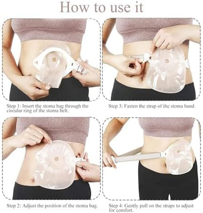 Beige color tone of JFRHUDS ostomy support belt for discreet wear