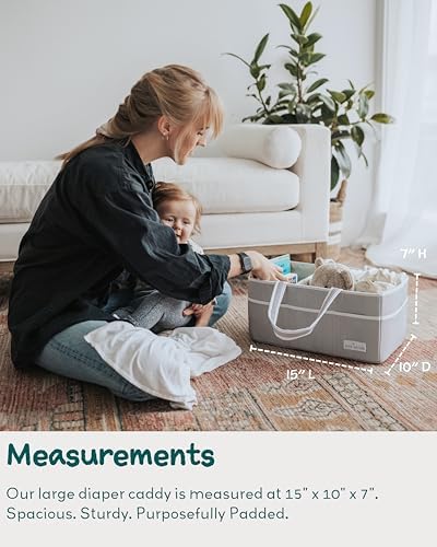 Lily Miles portable baby essentials basket for car travel