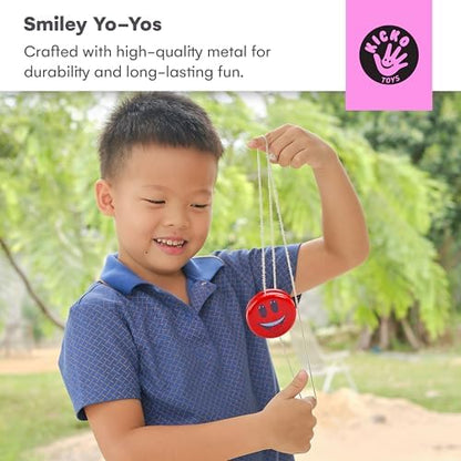 Kicko metal emoji yo-yos showing different expressions