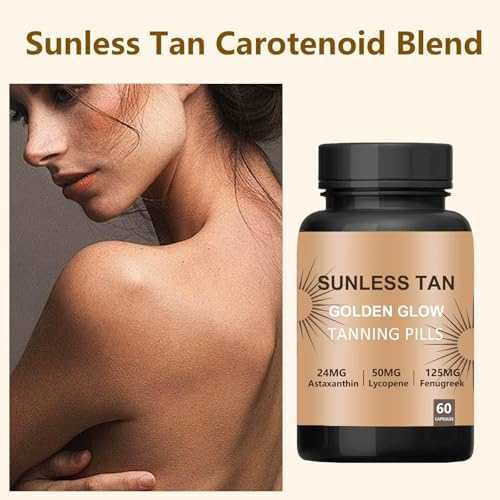 Carotenoid tanning blend capsules nutritional facts panel