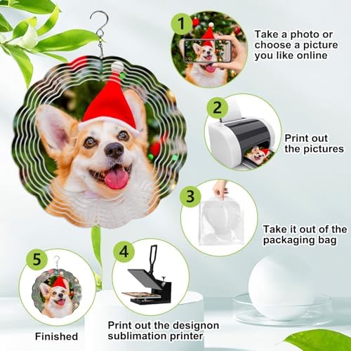 Custom printed double sided sublimation wind spinner design