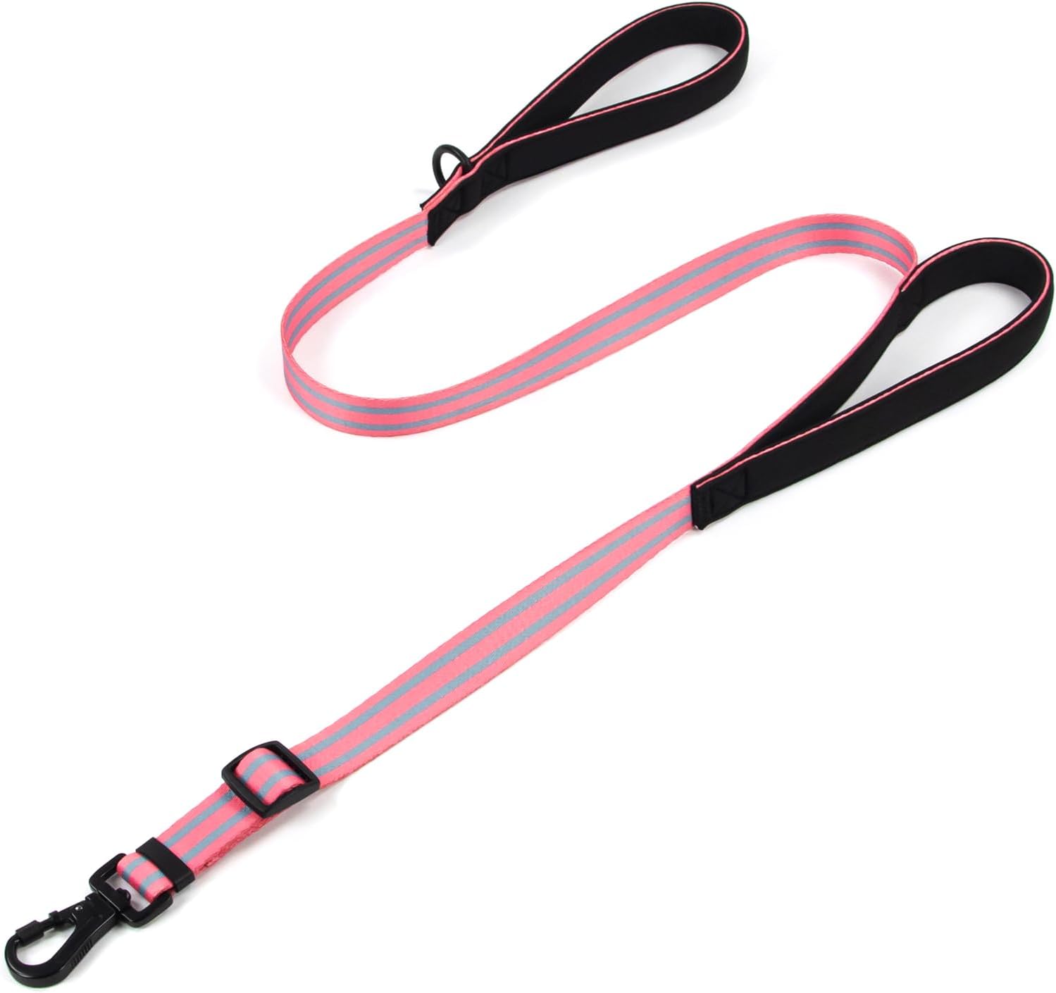 Tiffpaws double handle dog leash front view heavy duty training lead