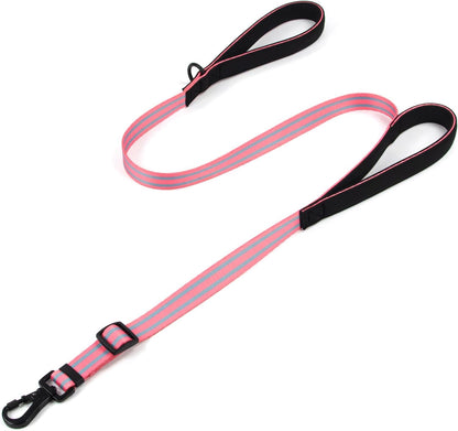 Tiffpaws double handle dog leash front view heavy duty training lead