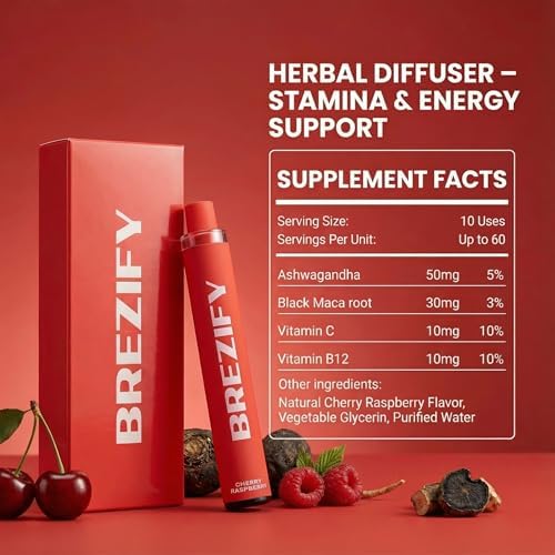 Brezify portable plant powered diffuser showing slim design for aromatherapy on the go.