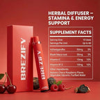 Brezify portable plant powered diffuser showing slim design for aromatherapy on the go.