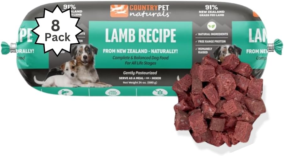 New Zealand Lamb & Veggie Frozen Fresh Dog Food, High-Protein 91% Grass-Fed Free-Range Meat, Gently Cooked, Grain-Free, Omega-3s, 8 Rolls (12 lb Case) - Image 11