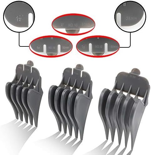 Cr8gr8 Hair Clipper Guards showing Number 10 12 and 16 sizes