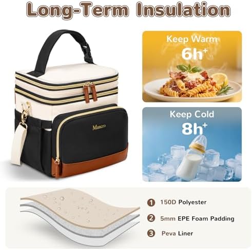 Side profile of Mancro cooler bag with adjustable strap