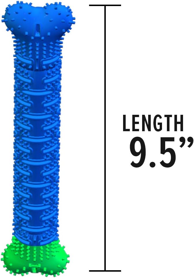 Close up of the hidden inner bristles on the self brushing pet toy