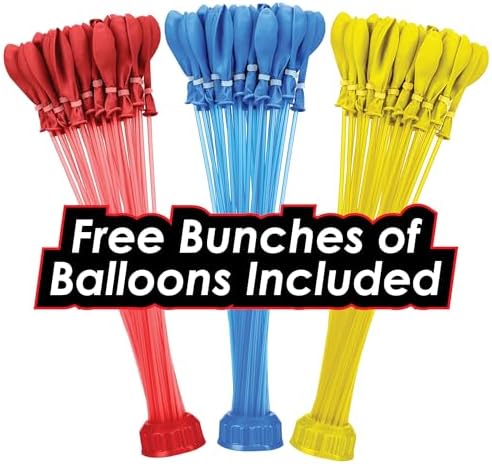 Three people operating the heavy duty 500 yard water balloon cannon outdoor game