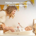 Baby Uma changing pad lifestyle nursery view