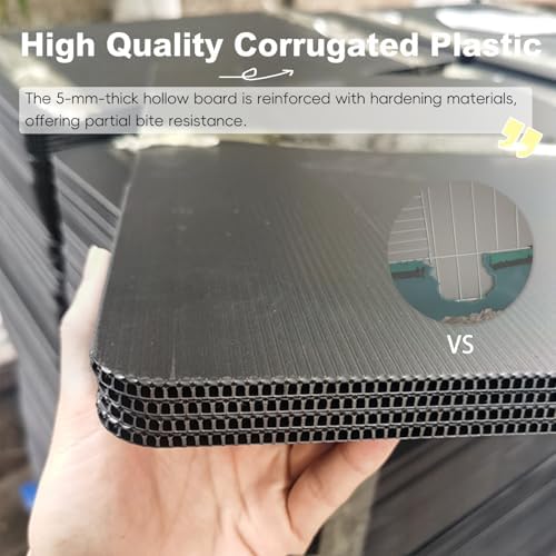 Corrugated Plastic Guinea Pig Cage Liner 55x28x3.9inch for 4x2 14inch Panels Grids Rabbit CNC Cage Liner - Image 4