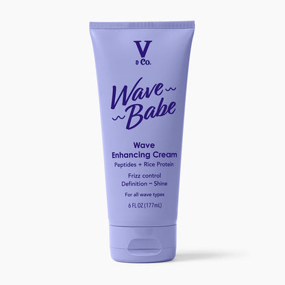 V And Co Beauty Wave Babe Wave Enhancing Cream front view of the purple tube