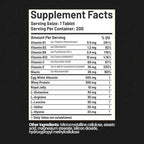 CGM Labs Albumin Complex supplement facts label view