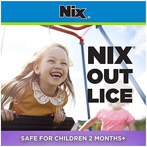 Back label of Nix Lice Killing Creme Rinse detailing ingredients and usage instructions.