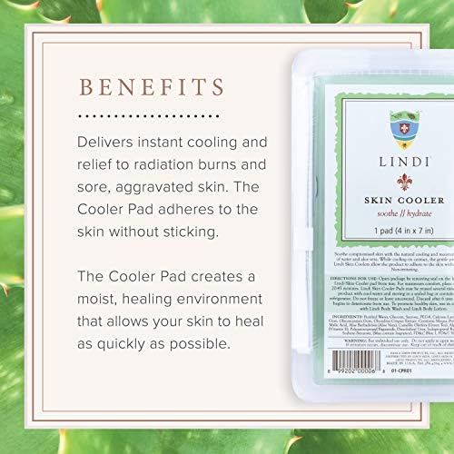 Lindi Skin Cooler Pad infused with aloe vera and green tea ingredients.