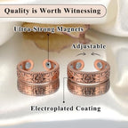 Women wearing Vicmag copper magnetic ring on thumb for joint pain