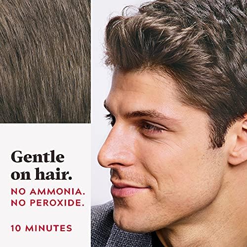 Authentic USA imported Just For Men hair color packaging back view with directions