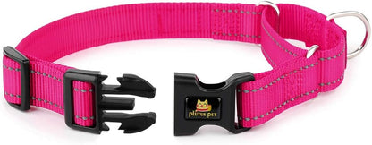 PLUTUS PET no pull dog choker collar showing the durable quick snap buckle design