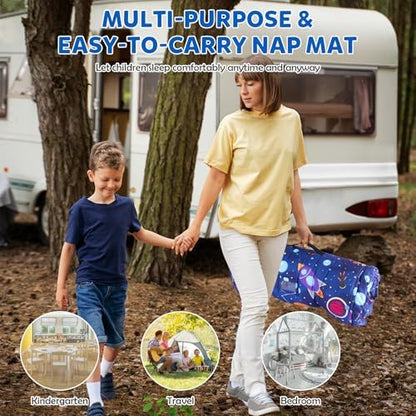 Orrhomi travel slumber bag for boys and girls highlighting the breathable nylon fabric