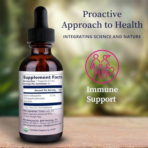 BioPure Andrographis paniculata liquid tincture dropper bottle