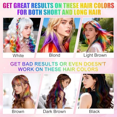 Close up of vibrant hair chalk comb teeth and pigment