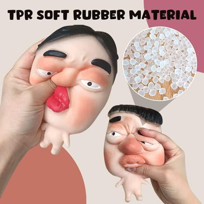 Lrthyonis reusable eco-friendly silicone sensory toy close up of squeezing action