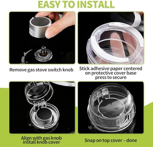 Easy installation demonstration of stove knob protectors