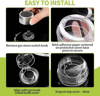 Easy installation demonstration of stove knob protectors