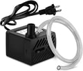 Pulaco mini submersible water pump front view showcasing compact black plastic housing.