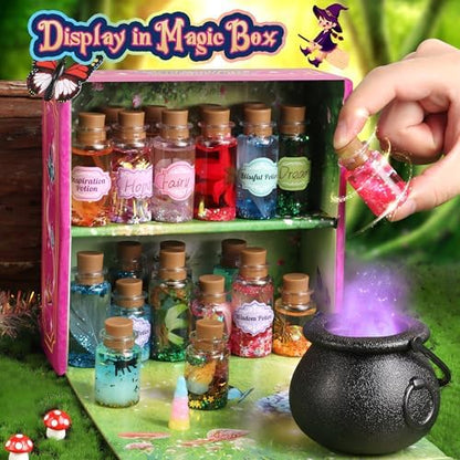 Close up of 20 piece potion bottle set from Wookidel