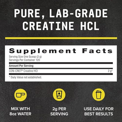 Close up of Beyond Raw Creatine Hcl lab grade powder