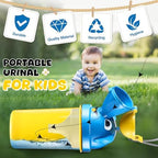 Leak proof lid detail of Saillong portable urinal for boys