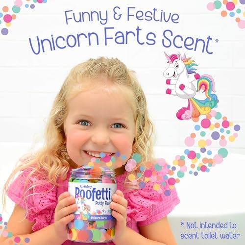 Scented potty training confetti for kids
