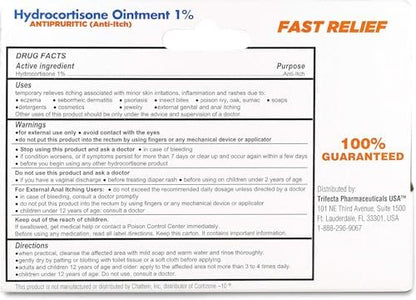 Globe hydrocortisone ointment for hemorrhoidal and anal itch relief