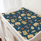Hwmmbh basketball changing pad cover fabric texture closeup