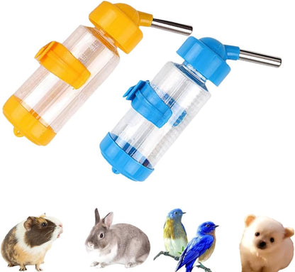 2 PCS Pet Cage Water Bottle No Drip Small Animal Water Bottle, Hanging Hamsters Water Bottle,for Rabbit, Guinea Pig, Hedgehog, Squirrel, Hamster,Random Color - Image 6
