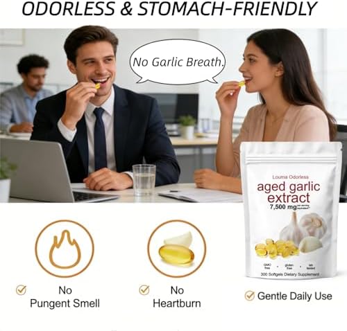 Authentic imported USA garlic antioxidant capsules for immune defense support