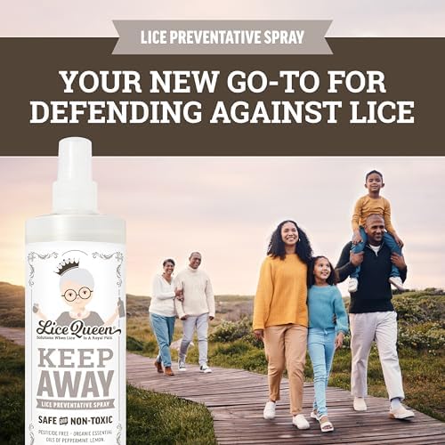 Lice Queen organic essential oil head lice repellent spray for kids school bags